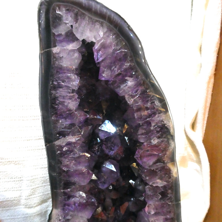 Amethyst  Cave | Matching Pair | Superb Purple | Large Crystals | Brazil |  Meditation & healing | Suit Therapy Room | Healing Centre | Genuine Gems from Crystal Heart Melbourne Australia since 1986