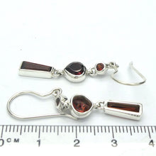 Load image into Gallery viewer, Garnet Gemstone Earrings | Fine Faceted Stones | AAA Grade | 925 Sterling Silver | Dainty but Eye Catching | Genuine Gems from Crystal Heart Melbourne Australia since 1986