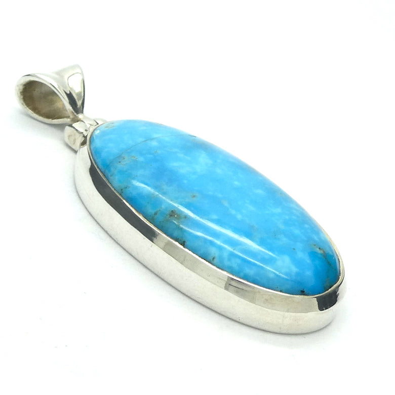 Turquoise Pendant | 925 Sterling Silver | Oval Cabochon | Sleeping Beauty Mine | Arizona | Sagittarius Scorpio Pisces | Genuine Gems from Crystal Heart Melbourne since 1986