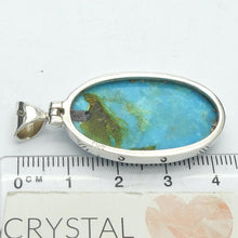 Load image into Gallery viewer, Turquoise Pendant | 925 Sterling Silver | Oval Cabochon | Sleeping Beauty Mine | Arizona | Sagittarius Scorpio Pisces | Genuine Gems from Crystal Heart Melbourne since 1986
