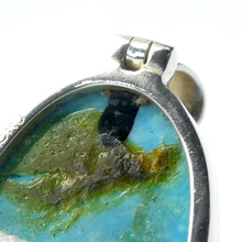 Load image into Gallery viewer, Turquoise Pendant | 925 Sterling Silver | Oval Cabochon | Sleeping Beauty Mine | Arizona | Sagittarius Scorpio Pisces | Genuine Gems from Crystal Heart Melbourne since 1986