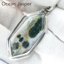 Load image into Gallery viewer, Ocean Jasper Pendant | Hexagonal Cabochon | 925 Sterling Silver | Emotional  and Physical Healing | Stimulate Creativity | Genuine Gems from Crystal Heart Melbourne Australia since 1986