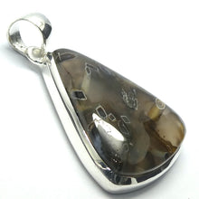 Load image into Gallery viewer, Tube Agate Chalcedony Pendant | Triangular Cabochon | 925 Sterling Silver |  Feminine Power | Cellular Harmony | Memory | Energy | Genuine Gemstones from Crystal Heart Melbourne Australia since 1986