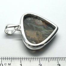 Load image into Gallery viewer, Tube Agate Chalcedony Pendant | Triangular Cabochon | 925 Sterling Silver |  Feminine Power | Cellular Harmony | Memory | Energy | Genuine Gemstones from Crystal Heart Melbourne Australia since 1986