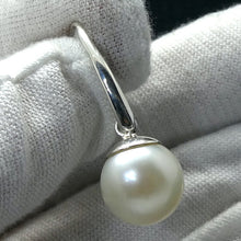 Load image into Gallery viewer, South Sea Pearls Earrings | 925 Sterling Silver| Classic Drops | Silver Cap and Hand Finished Hooks | Genuine Gems from Crystal Heart Melbourne Australia since 1986