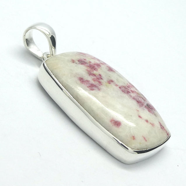 Cinnabar Pendant | Red Inclusions in Dolomite |  Cabochon | 925 Sterling Silver | Dragon's Blood | Manifest Dreams and achieve prosperity | Genuine Gems from Crystal Heart Melbourne Australia since 1986