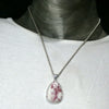 Cinnabar Pendant | Red Inclusions in Dolomite |  Cabochon | 925 Sterling Silver | Dragon's Blood | Manifest Dreams and achieve prosperity | Genuine Gems from Crystal Heart Melbourne Australia since 1986