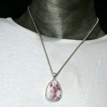 Load image into Gallery viewer, Cinnabar Pendant | Red Inclusions in Dolomite |  Cabochon | 925 Sterling Silver | Dragon&#39;s Blood | Manifest Dreams and achieve prosperity | Genuine Gems from Crystal Heart Melbourne Australia since 1986
