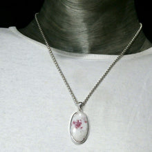 Load image into Gallery viewer, Cinnabar Pendant | Red Inclusions in Dolomite |  Cabochon | 925 Sterling Silver | Dragon&#39;s Blood | Manifest Dreams and achieve prosperity | Genuine Gems from Crystal Heart Melbourne Australia since 1986