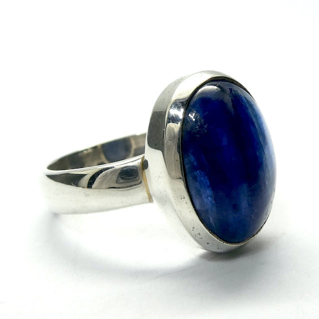 Blue Kyanite Ring | Clear Sapphire Blue | 925 Sterling Silver Setting | Uplift and protect the Heart | US Size 10 | AUS Size T1/2 | Taurus Libra Aries Gemstone | Genuine Gems from Crystal Heart Melbourne Australia since 1986