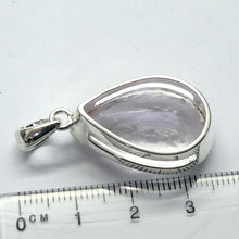 Load image into Gallery viewer, Kunzite Pendant | Pink Spodumene | Large Faceted Teardrop | 27 x 18 x 11  mm | 925 Sterling Silver | Brilliant Sparkle | Besel set | Wisdom of the Heart | Taurus Scorpio Leo | Genuine Gems from Crystal heart Melbourne Australia since 1986