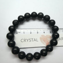 Load image into Gallery viewer, Shungite Bead Stretch Bracelet 8 or 10 mm Beads