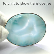 Load image into Gallery viewer, Larimar Pendant, V. Large Oval Cabochon, 925 Sterling Silver