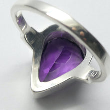 Load image into Gallery viewer, Amethyst Ring, AAA Faceted Teardrop, 925 Sterling Silver
