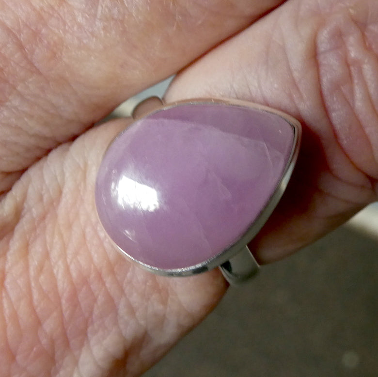 Amethyst Ring | Faceted Teardrop Gemstone | Deep cut  | AAA Grade | 925 Sterling Silver| US Size 7.75 | Aus Size P | Mesmerising Beauty | Quality Silver Work | Genuine Gems from Crystal Heart Melbourne Australia since 1986