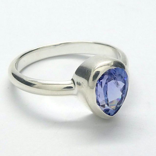 Tanzanite Ring | Faceted Teardrop | AA Flawless | 925 sterling Silver | US Size 7.75 | AUS Size P | Smooth the Path | Achieve your highest potential with Joyl | Transform |  | Genuine Gems from Crystal Heart Melbourne Australia since 1986 | Mt Kilimanjaro 