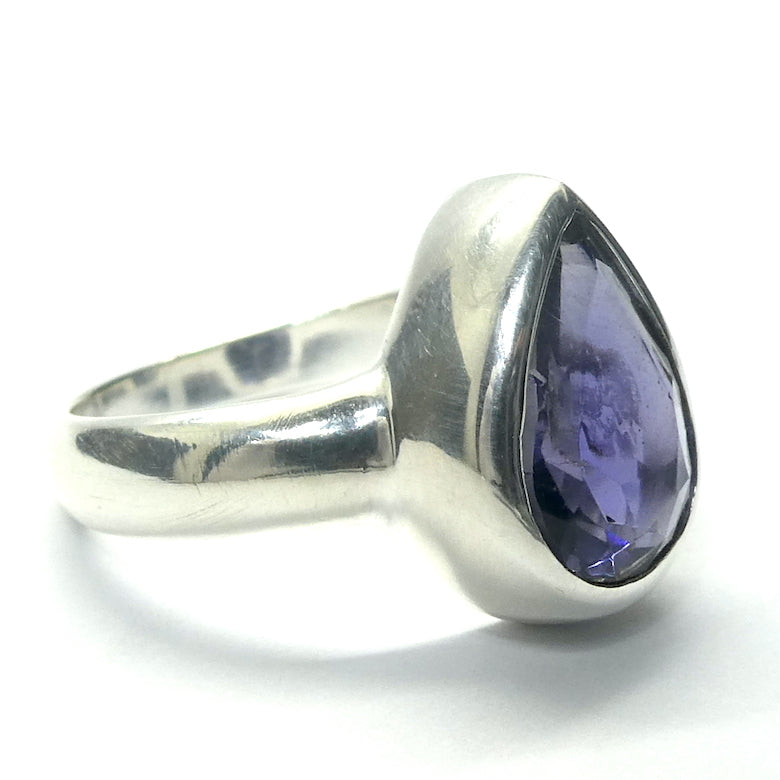 Tanzanite Ring | Faceted Teardrop |  925 sterling Silver | US Size 7 | AUS Size N1/2 | Smooth the Path | Achieve your highest potential with Joy | Transform |  | Genuine Gems from Crystal Heart Melbourne Australia since 1986 | Mt Kilimanjaro 
