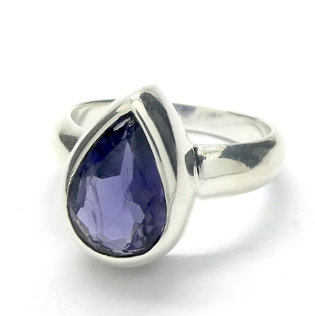 Tanzanite Ring | Faceted Teardrop |  925 sterling Silver | US Size 7 | AUS Size N1/2 | Smooth the Path | Achieve your highest potential with Joy | Transform |  | Genuine Gems from Crystal Heart Melbourne Australia since 1986 | Mt Kilimanjaro 