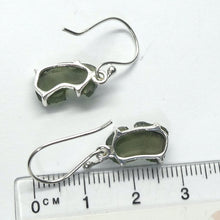 Load image into Gallery viewer, Moldavite Earrings | | Raw Stones | |925 Sterling Silver  | Claw Set | Empowers personal Heart Transformation | Conscious Evoution | Genuine Gems from Crystal Heart Melbourne Australia since 1986 