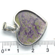 Load image into Gallery viewer, Stichtite Serpemtine Pendant | Atlantisite | Tasmanite |  Teardrop Cabochon | 925 Sterling Silver Setting | Peaceful Calm | Relaxed Alertness | Connect Heaven and Earth | Healing | Consciousness and Physical Body | Genuine Gems from Crystal Heart Melbourne Australia since 1986