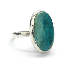 Load image into Gallery viewer, Peruvian Opalina Ring | Oval Cabochon | 925 Sterling Silver Setting | US Size adjstuable 8 to 10 | Uplift and protect the Heart | Connect Heaven and Earth | Peaceful Power | Spiritual Silnce  Creativity | Expression | Genuine Gems from Crystal Heart Melbourne Australia since 1986