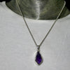 Amethyst Pendant | Lovely Chunk of Raw Gem Quality Amethyst | 925 Sterling Silver | Solid Bezel Set with open back | Genuine Gems from Crystal Heart Melbourne Australia since 1986