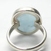 Aquamarine Ring | Oval Cabochon | 925 Sterling Silver | US Size 5| AUS Size J1/2 | Genuine Gems from Crystal Heart Melbourne Australia since 1986