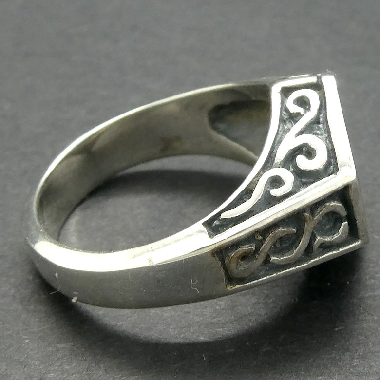 Silver Pentacle  Ring | Moon Phases | Celtic | Talisman | 925 Sterling Silver | Wisdom and Protection & Harmony | Crystal Heart Melbourne Australia since 1986