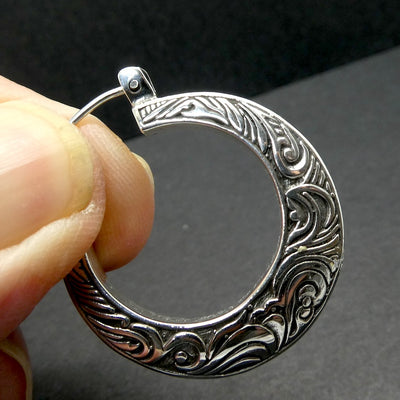 Sterling Silver Hoop Earrings | Genuine Gems from Crystal Heart Melbourne Australia since 1986