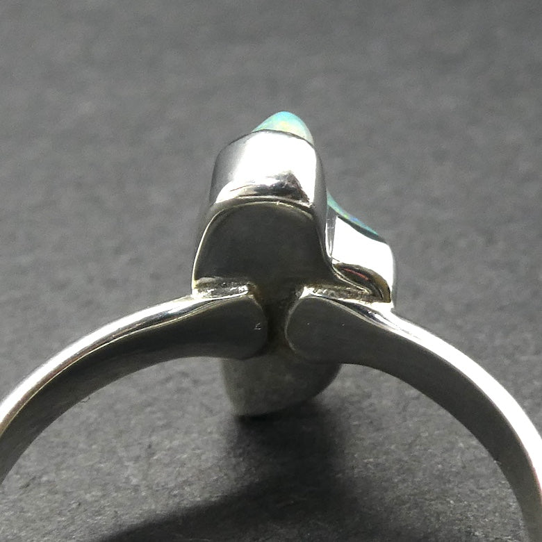 Ethiopian Opal Gemstone Ring | Polished rough nugget | Colour Flash |  US Size 8 | AUS Size P1/2 | Genuine Gemstones from  Crystal Heart Australia since 1986