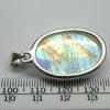 Natural Rainbow Moonstone Pendant | Large Oval Cabochon | 925 Sterling Silver | Strong Blue Flash | Emotional Liberation | Genuine Gems from Crystal Heart Melbourne Australia 1986