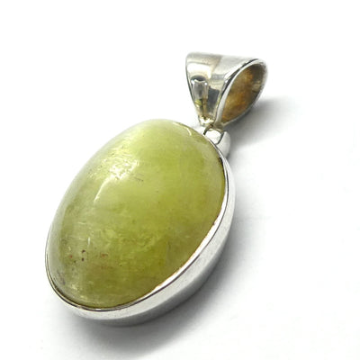 Cat's Eye Chrysoberyl Pendant | Bright Yellow with hint of Green  | 925 Sterling Silver | Simple well made setting | Bezel Set | Open Back | Energise | Protect | Focus Thought | Positive | Genuine Gems from Crystal Heart Melbourne Australia since 1986
