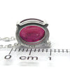 Ruby Necklace | Solo Faceted Oval  in Fine Chain | Good transparency and color | 925 Sterling Silver | Open Back | Genuine Gems at Crystal Heart Australia est1986