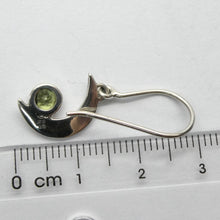 Load image into Gallery viewer, Peridot Earrings with Crescent Moon, 925 Sterling Silver