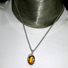 Load image into Gallery viewer, Citrine Gemstone Pendant | Faceted AAA Oval | Deep natural honey | 925 Sterling Silver  | Genuine Gems from Crystal Heart Melbourne Australia since 1986
