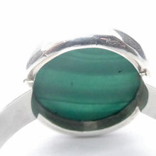 Load image into Gallery viewer, Malachite Ring | Round Cabochon | 925 Silver Setting | Adjustable Band | US Size 9 | Aus R1/2 | Detox, Feminine Power | Crystal Heart Melbourne est 1986
