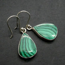 Load image into Gallery viewer, Malachite Earring | Teardrop Cabochons | Bezel Set | 925 Sterling Silver | Empower the Feminine | Detox | Empower | Crystal Heart Melbourne Australia since 1986