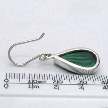 Load image into Gallery viewer, Malachite Earring | Teardrop Cabochons | Bezel Set | 925 Sterling Silver | Empower the Feminine | Detox | Empower | Crystal Heart Melbourne Australia since 1986