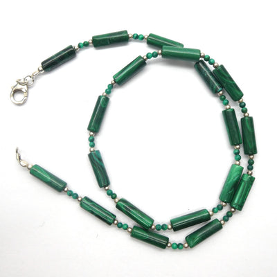 Malachite Bead Necklace | 925 Sterling Silver Findings | Empower the Feminine | Detox | Empower | Crystal Heart Melbourne Australia since 1986