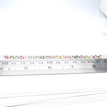 Load image into Gallery viewer, Tourmaline Bracelet | 20 faceted teardrops | Dainty Adjustable | Red Pink Yellow Gold | 925 Sterling Silver | Crystal Heart Melbourne Australia since 1986