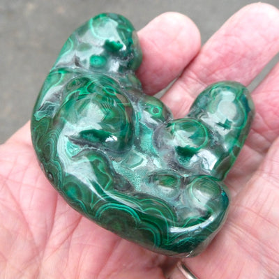 Malachite Specimen I Natural Sculpture, light surface polish | Meditative Monks | Nuclear Family | feminine power | Genuine Stones, Crystal Heart Melbourne 