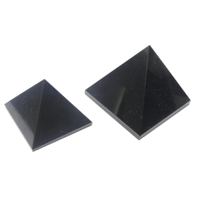Black Onyx Pyramid | Balance Material and Spiritual | Manifest vision | Personally Empowering | Genuine Gems from Crystal Heart Melbourne Australia since 1986