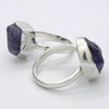 Amethyst Ring | Raw Uncut nugget | Gem Quality | 925 Silver | US Size 7 or 8 | Genuine Gems from Crystal Heart Melbourne Australia since 1986