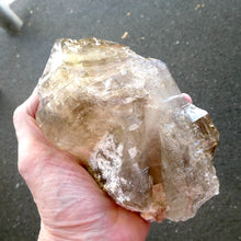 Load image into Gallery viewer, Large  Elestial  Point | Cut Base Generator | Skeletal | Mellow Smoky | Celestial Shaman Stone | Genuine gems from Crystal Heart Australia since 1986
