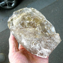 Load image into Gallery viewer, Large  Elestial  Point | Cut Base Generator | Skeletal | Mellow Smoky | Celestial Shaman Stone | Genuine gems from Crystal Heart Australia since 1986