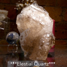 Load image into Gallery viewer, Large  Elestial  Point | Cut Base Generator | Skeletal | Mellow Smoky | Celestial Shaman Stone | Genuine gems from Crystal Heart Australia since 1986