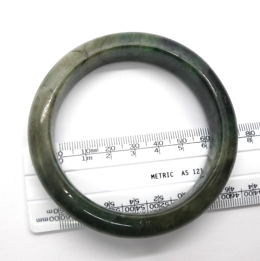  Jade Bangle | Myanmar Jadeite | Forest Green | Health | Long life | Taurus Gemini Libra | Genuine Gems Crystal Heart Melbourne Australia est 986