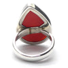 Carnelian Ring | Large Teardrop Cabochon | 925 Sterling Silver | Good Colour & translucency | Creativity Focus | Crystal Heart Melbourne Australia est 1986 |