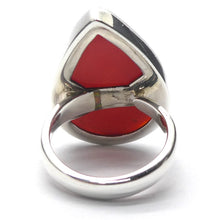 Load image into Gallery viewer, Carnelian Ring | Large Teardrop Cabochon | 925 Sterling Silver | Good Colour &amp; translucency | Creativity Focus | Crystal Heart Melbourne Australia est 1986 |