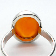 Load image into Gallery viewer, Carnelian Ring | Oval Cabochon | 925 Sterling Silver | US Size 9 | Good Colour &amp; translucency | Creativity Focus | Crystal Heart Melbourne Australia est 1986 |